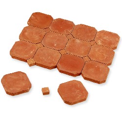 stone floor cab.provence 19x19mm,50pc miniature 1:12