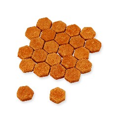 hexagonal floor tile provence 13x13mm, 110pc miniature 1:12