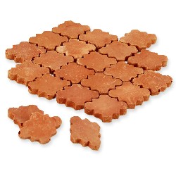 floor tile clover provence 14x19mm 72pcs miniature 1:12