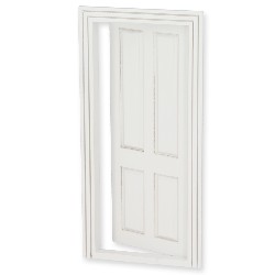 4 pannel interior door white for dollhouses 1:12