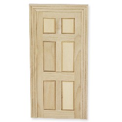 not opening door barewood for dollhouses 1:12