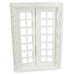 double french door w/mullions white miniature 1:12, Accessories for dollhouses