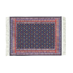carpet modern blue miniature 1:12, Floor