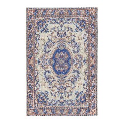 carpet cream/blue miniature 1:12, Floor