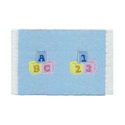 chrildren carpett blue miniature 1:12, Floor