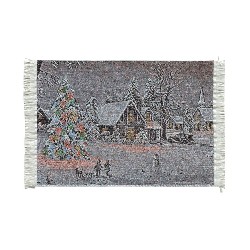 carpet winter landscape miniature 1:12, Floor