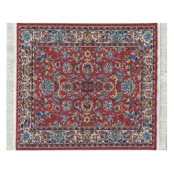 carpet red miniature 1:12, Floor