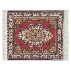 carpet red miniature 1:12, Floor