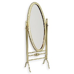brass mirror stand gold miniature furniture 1:12