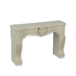 fireplace louis xv white miniature 1:12, Furniture