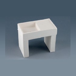 kitchen sink white miniature 1:12
