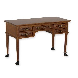 empire style desk walnut/gold miniature 1:12, Collectable furniture (Trianon)