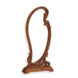 state mirror walnut  Trianon collectible furniture 1:12