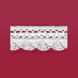 white lace curtain with satin ribbon miniature 1:12
