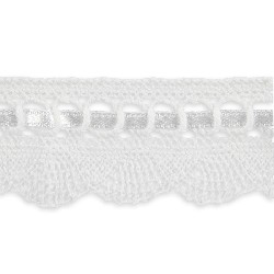 white lace curtain with satin ribbon for dollhouses 1:12