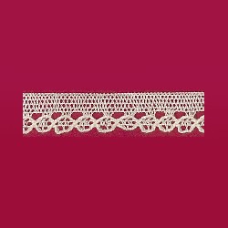 beige lace curtain miniature 1:12