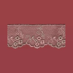 embroidered tulle pink miniature 1:12
