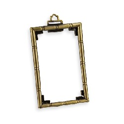 brass frame bamboo antique Miniature 1:12