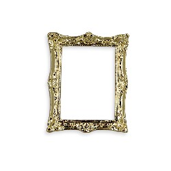 brass frame gold Miniature 1:12