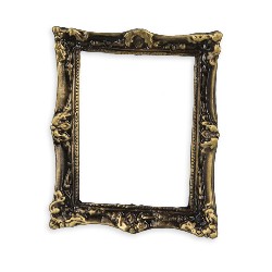 brass frame antique miniature 1:12, Miniatures