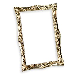 brass frame gold Miniature 1:12