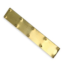 kick plate gold for dollhouses 1:12