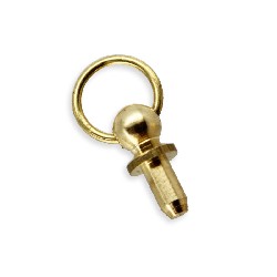 2 drawer handles gold for dollhouses 1:12