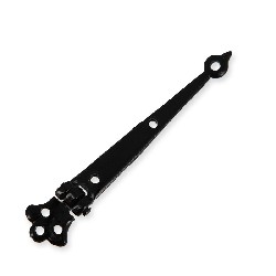 2 hinges black iron miniature 1:12, Accessories for dollhouses