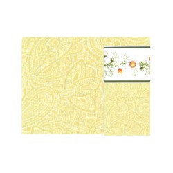 wallpaper - daisy green border -plaisley miniature 1:12