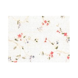 red flower print wallpaper miniature 1:12