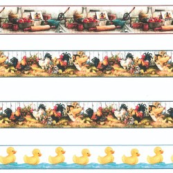 pastry friezes, rooster hens, ducks for dollhouses 1:12