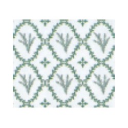 wallpaper green/oval design miniature 1:12