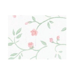pink floral wallpaper miniature 1:12, Wall