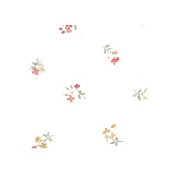 papier peint red flowers miniature 1:12, Wall