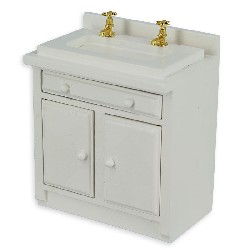 kitchen element sink, white miniature 1:12, Furniture