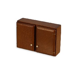 kitchen wall element , walnut miniature 1:12