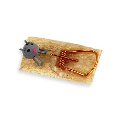 mouse trap with mouse 1:12