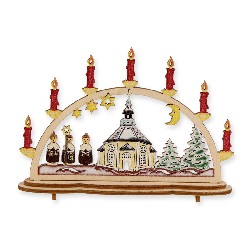 decoration church colored miniature 1:12, Christmas