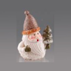 santa claud, snow and tree miniature 1:12, Christmas