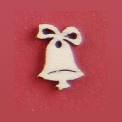 mini wooden bell miniature 1:12, Christmas