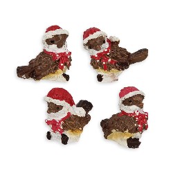 christmas bird miniature 1:12, Christmas