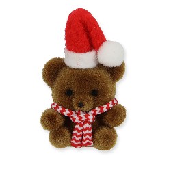x'mas teddy miniature 1:12, Christmas