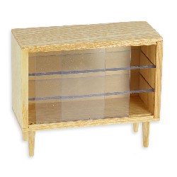 double sideboard ashwood plexi miniature 1:12, Furniture