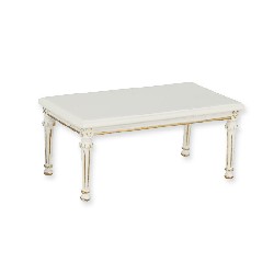 tea table ivory-gold miniature 1:12, Collectable furniture (Trianon)
