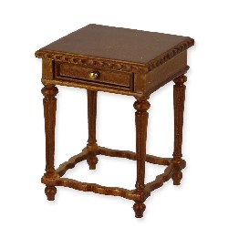 side table walnut  Trianon collectible furniture 1:12