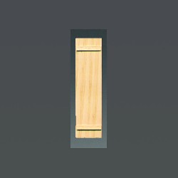 pair of large shutters smooth surface miniature 1:12, Accessories for dollhouses