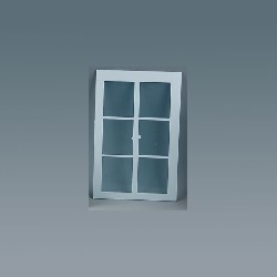 plexiglass for windows, printed miniature 1:12, Accessories for dollhouses