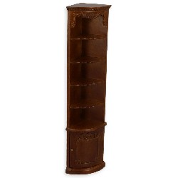 corner shelves walnut miniature 1:12, Collectable furniture (Trianon)