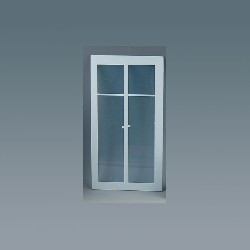 plexiglass for windows, printed miniature 1:12, Accessories for dollhouses