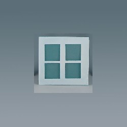 plexiglass for windows, printed miniature 1:12, Accessories for dollhouses